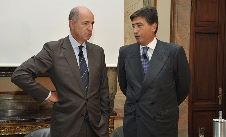 Corrado Passera con il Presidente Giacomo Basso