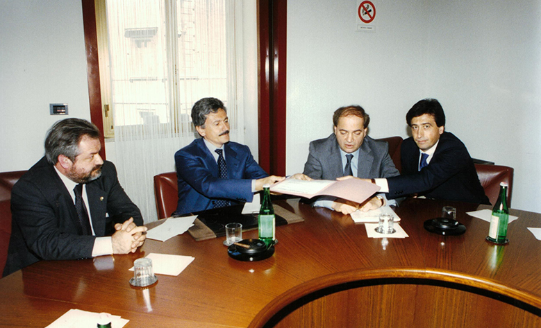 Giacomo Basso Presidente Casartigiani con Massimo D'Alema
