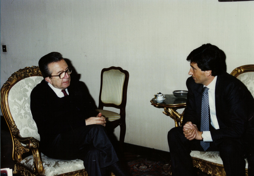 Giacomo Basso a colloquio con Giulio Andreotti