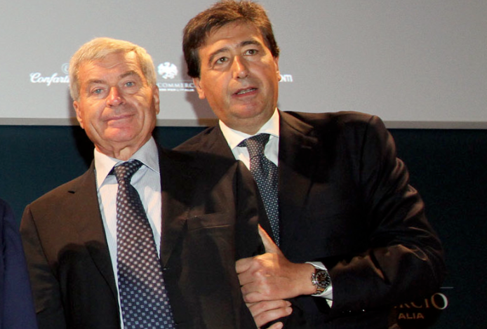 Giacomo Basso Presidente con Sangalli