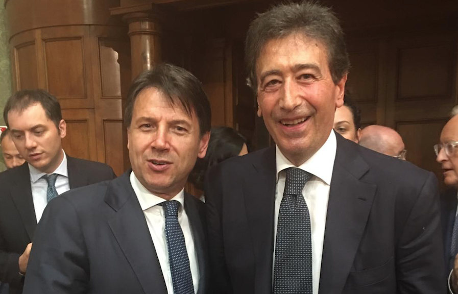 Il Presidente Conte e Giacomo Basso, presidente Casartigiani