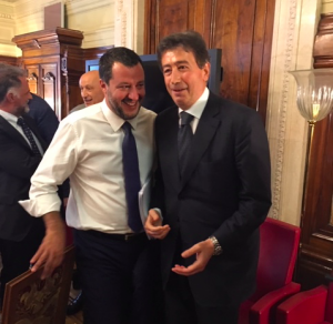 Matteo Salvini e il Presidente Casartigiani, Giacomo Basso