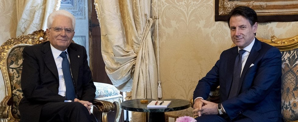 Il Presidente Mattarella e il Presidente Conte